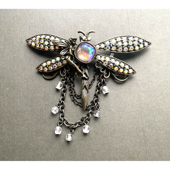 Kirks Folly Jewelry - Kirks Folly Dragonfly Brooch Whimsical Fantasy Fairy Grunge